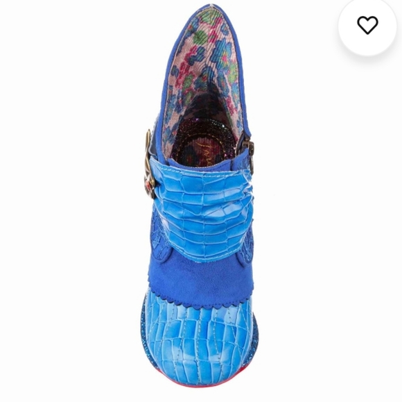 Beautiful Blue Miaow Irregular Choice Booties, size 43, size 11 - Picture 5 of 12
